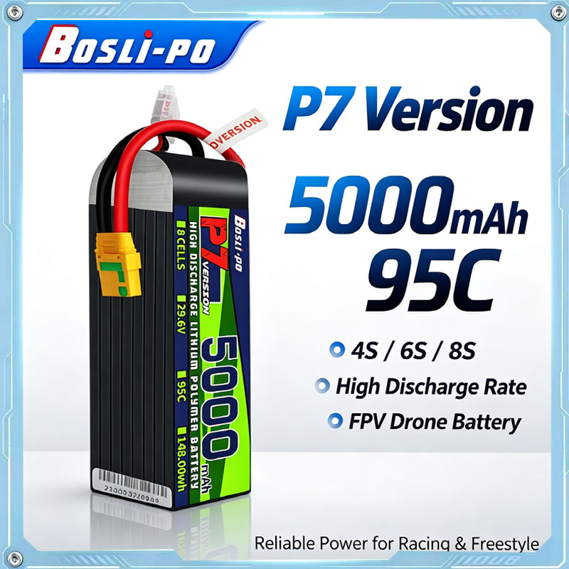 Drone Battery 6S - Boslipo P7 Versi 5000mAh 95C Baterai
