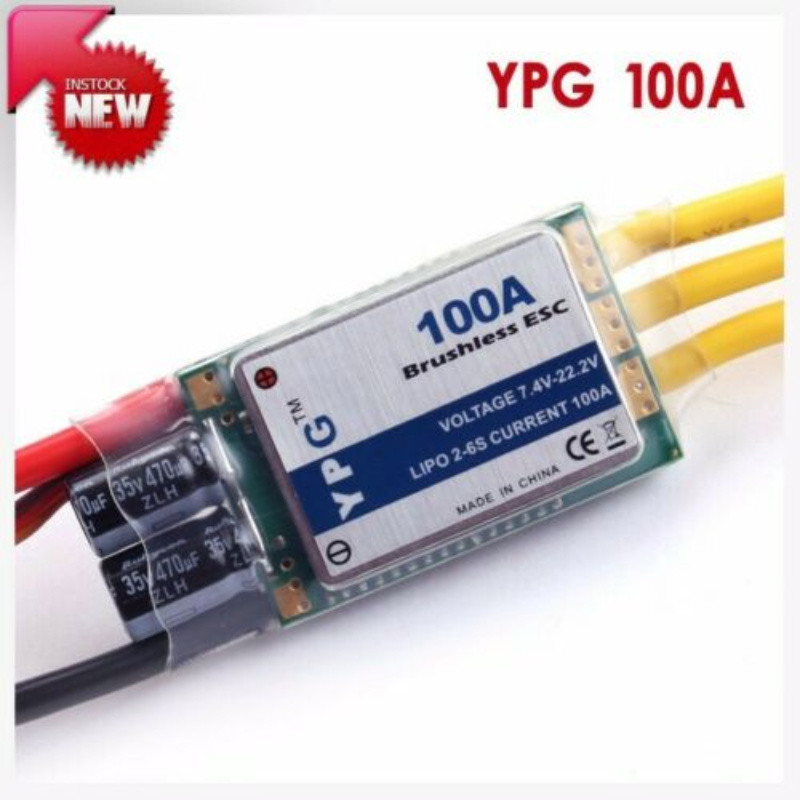 Drone Battery 6S - YPG 100A ESC pengendali kecepatan, helikopter