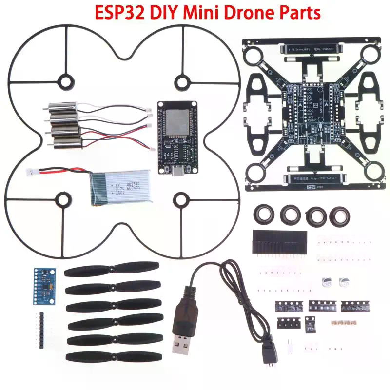 Drone Battery Bag - Kit Drone Mini Open‑Source ESP32, Paket