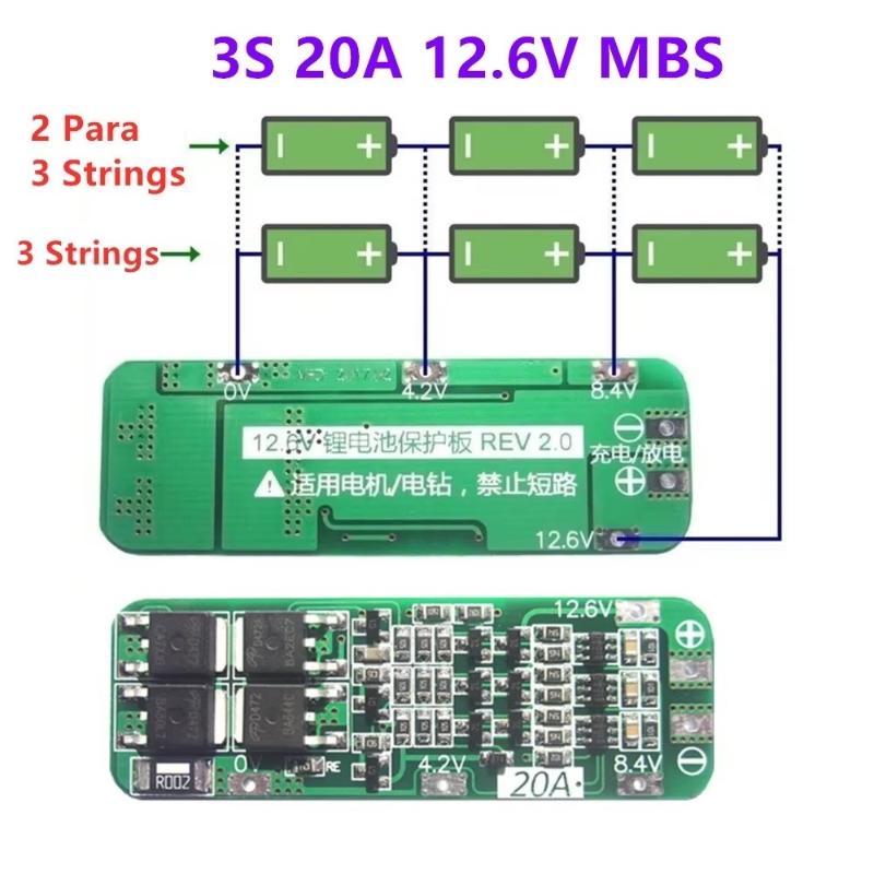 Drone Battery Box - Papan Perlindungan Pengisian Baterai Lithium 3S
