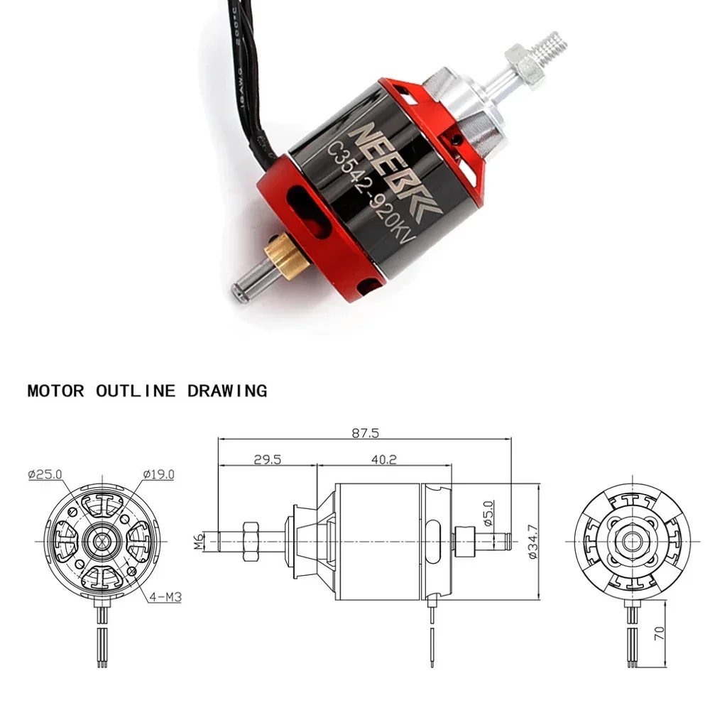 1/2/4 Buah 3542 920KV 1400KV M - Drone Battery 4S ulasan dan harga