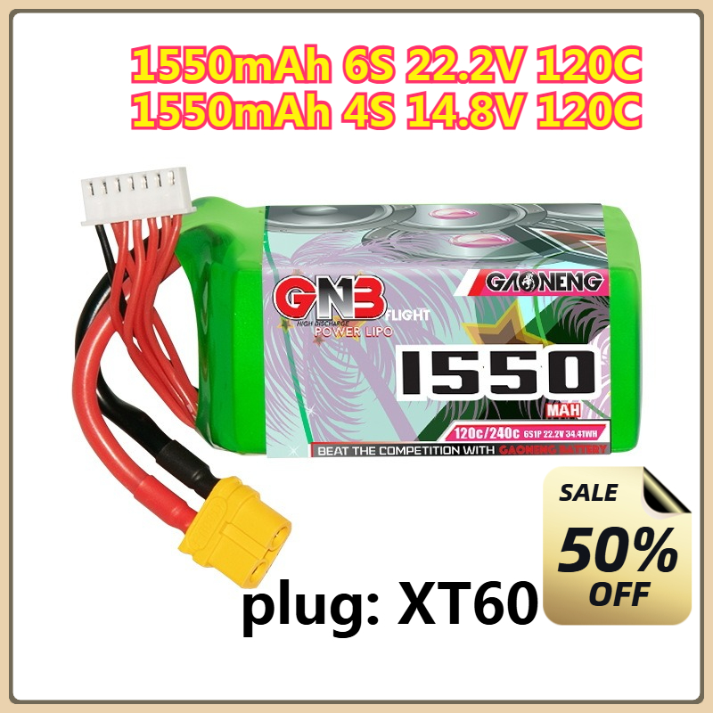 Baterai LiPo 1550mAh 120C 4S 1 - Drone Battery 6S ulasan dan harga