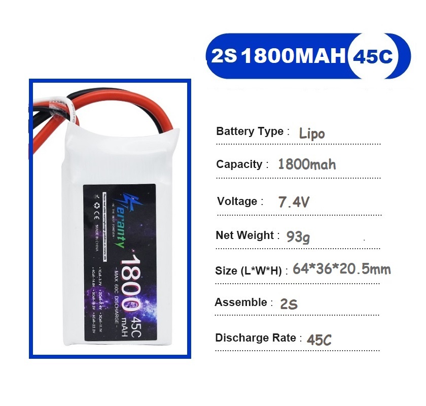 2 buah 7.4V Lipo 2S baterai 15 - Drone Battery 4S ulasan dan harga