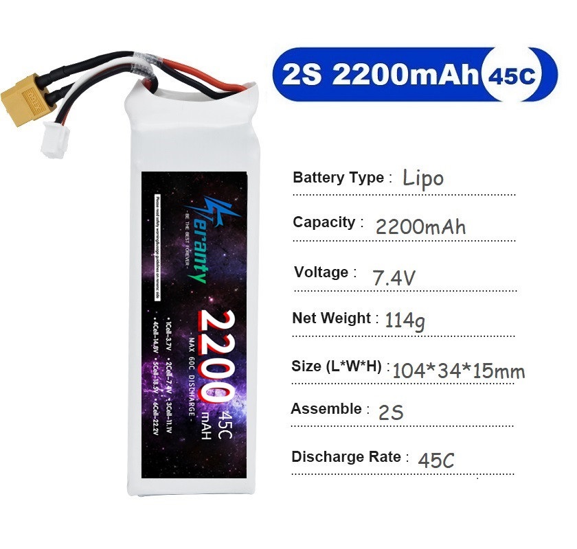 2 buah 7.4V Lipo 2S baterai 15 - Drone Battery 4S ulasan dan harga