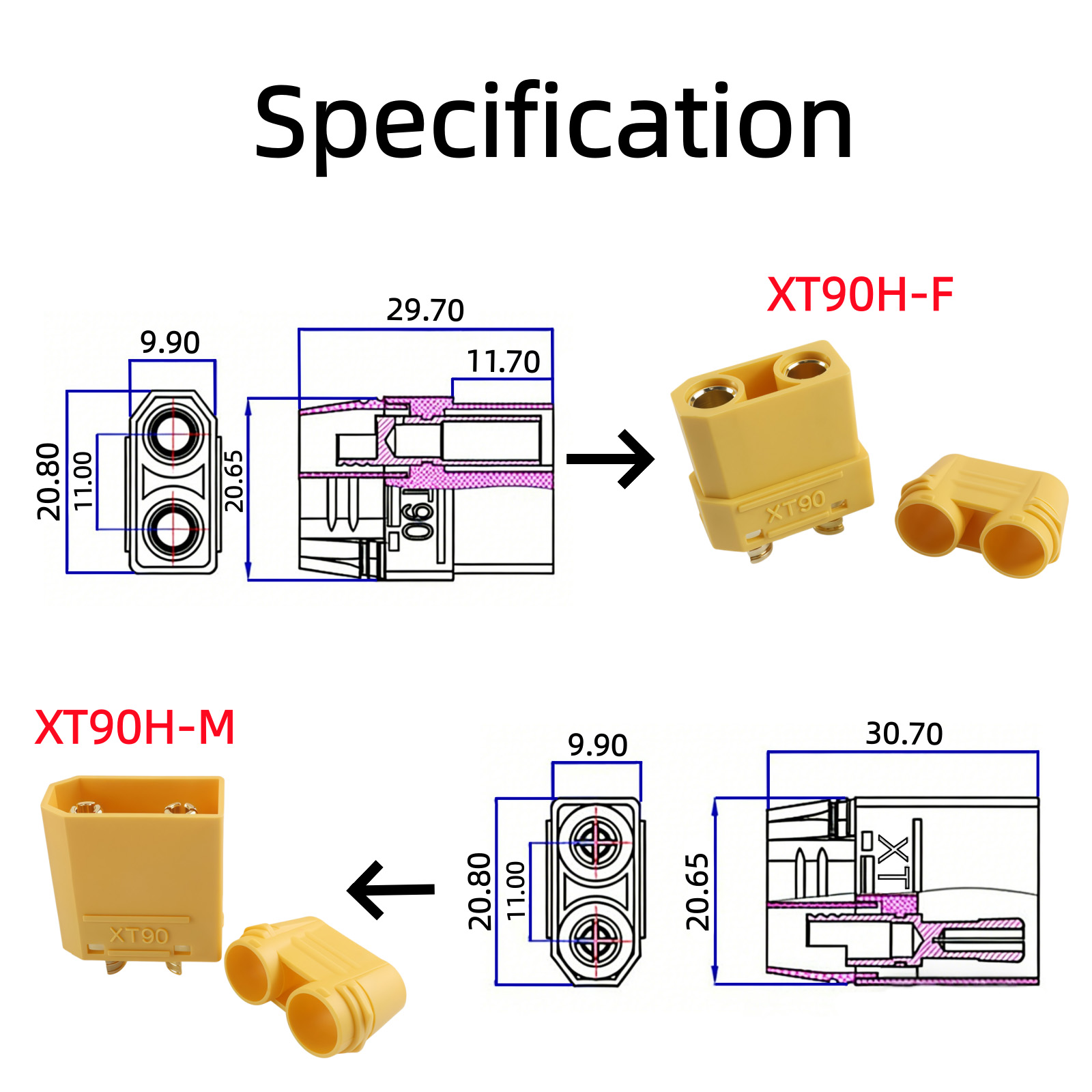Terminal Konektor XT90 Male Fe - Drone Battery Connector ulasan dan harga
