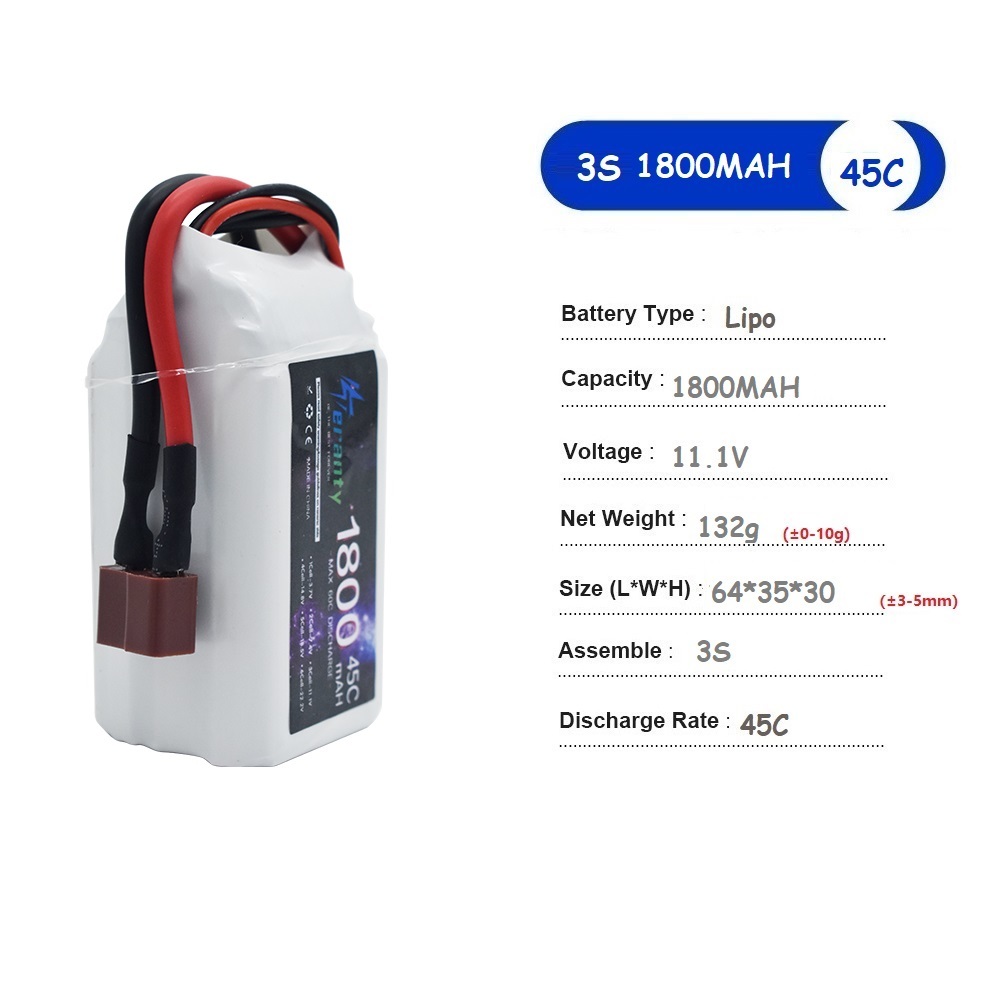 Baterai LiPo 11.1V 3S 1500mAh  - Drone Battery Connector ulasan dan harga